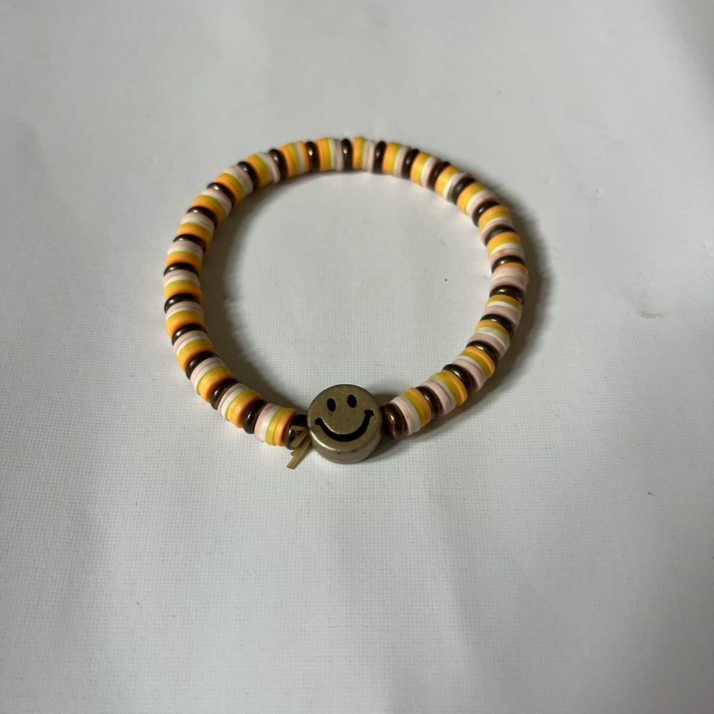 Smiley Face Beaded Bracelet